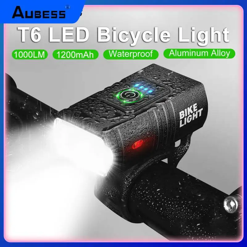 

Bike Bicycle Light USB LED Rechargeable Set Mountain Cycle Front Back Headlight Lamp Flashlight 6Modes Headlight Bike Accessorie