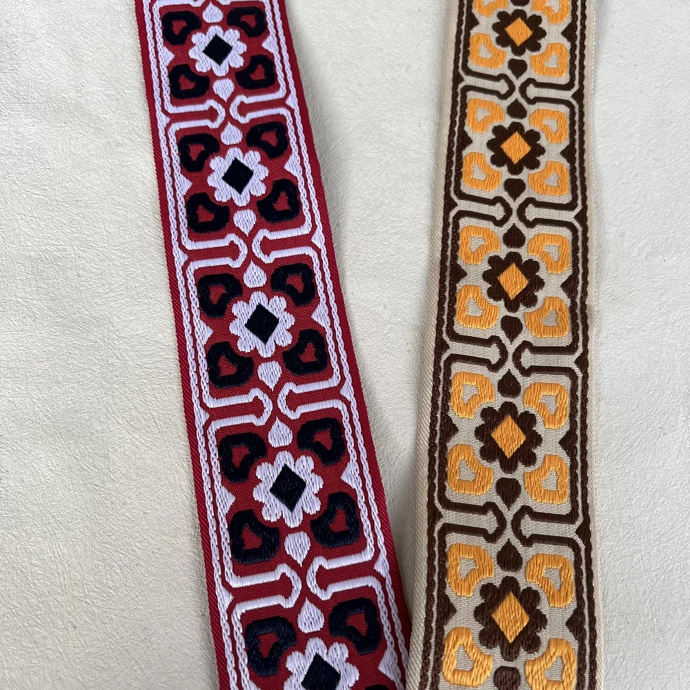 6 ярдов/партия жаккардовая лента шириной 5 см толщиной 2 мм