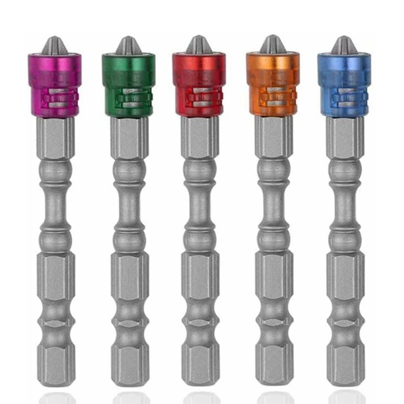 

5 шт., набор магнитных насадок для шуруповерта, 1/4 дюйма