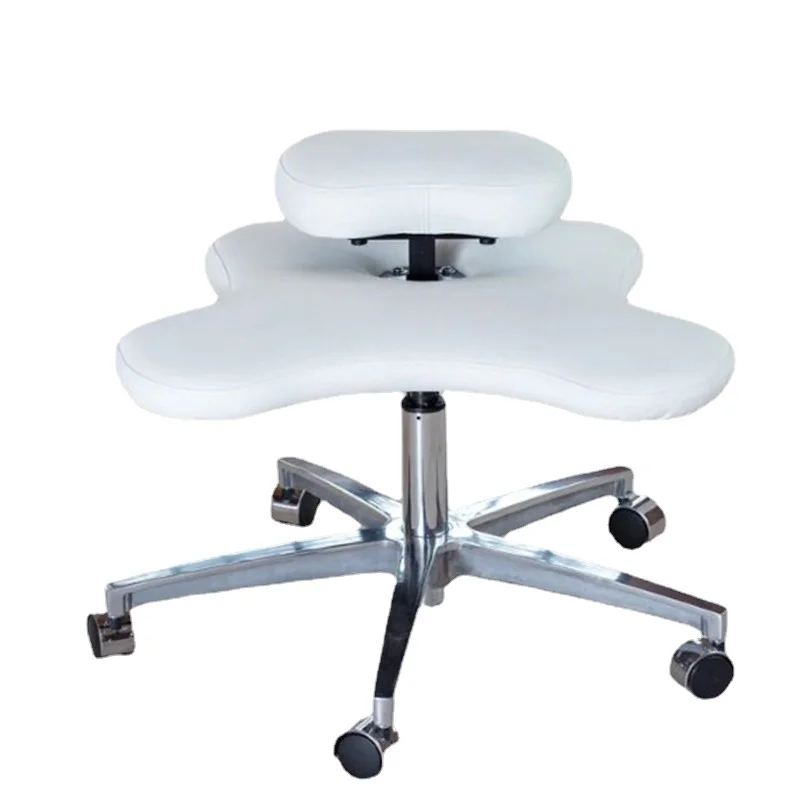 Silla de oficina cómoda con patas cruzadas, taburete para sentarse, muebles ergonómicos,...