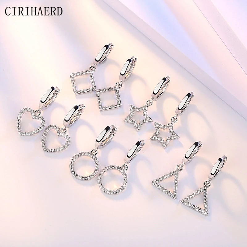 

Gothic Style Accessories For Women Luxury Unusual Earring 2022 Long Hanging Geometric Hoop Triangle Rectangle Heart Star Earring