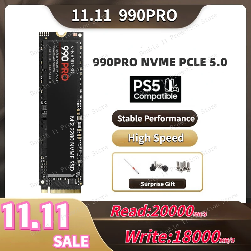 

990PRO 8TB High Speed Solid-state Drive M.2 NVME 2TB 4TB SSD Hard Drive M2 Ssd Sata3 Applicable To Mac 2010/2012 Air Version