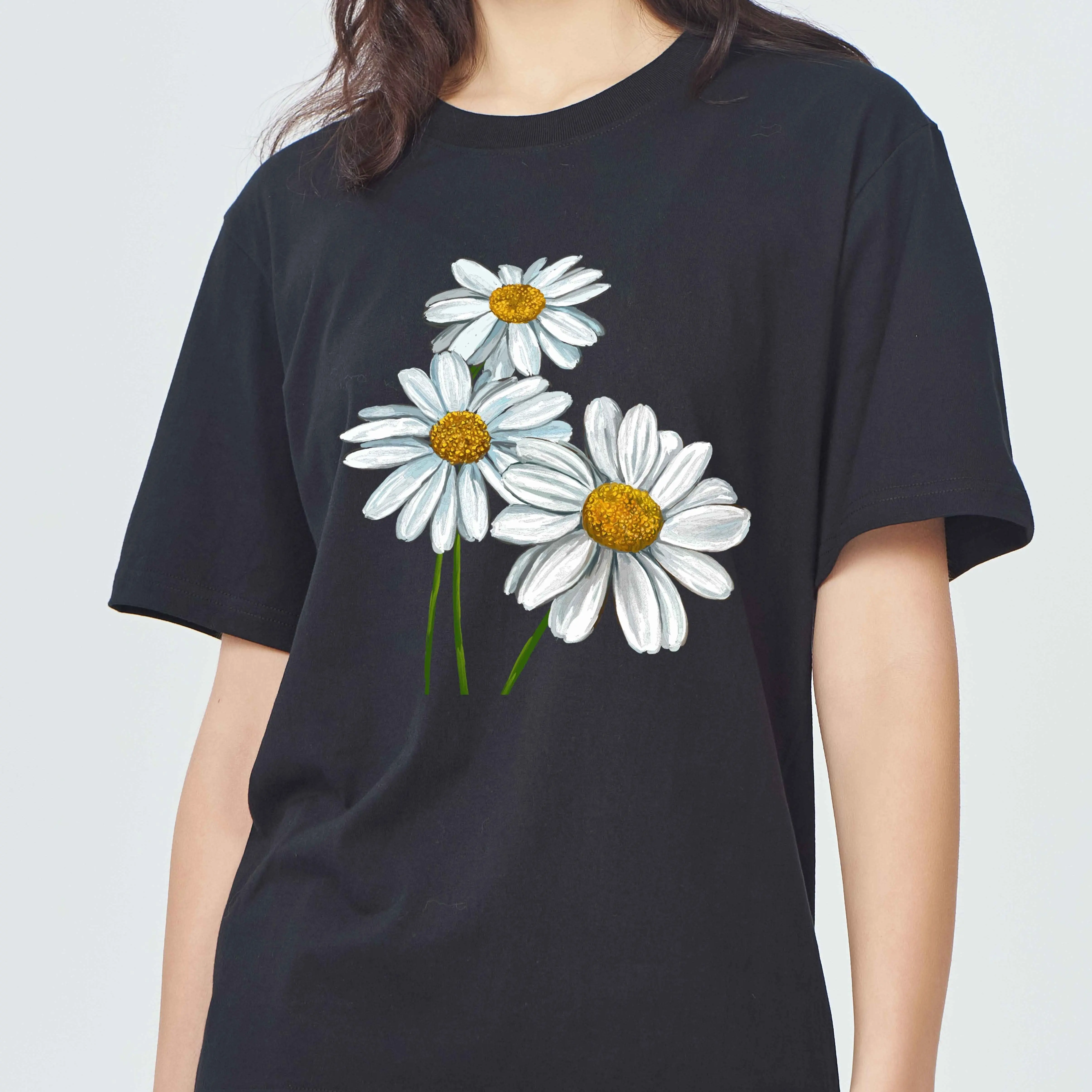 Plus Size Женская повседневная полая хлопковая футболка с короткими рукавами и