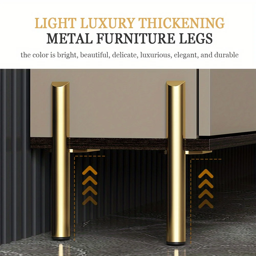 Современные золотые металлические ножки для мебели стильный журнальный стол
