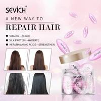 sevich collagen nourishing hair capsules smoothing frizzy deep repair dry hair care products keratin hair treatment oil