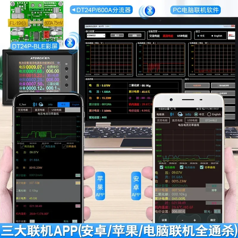 Измеритель тока тестер внутреннего сопротивления DT24P детектор измерения батареи
