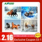 AZQSD алмазная вышивка лошадь картина стразами алмазная мозаика полная выкладка животное рукоделие крестиком декор для дома