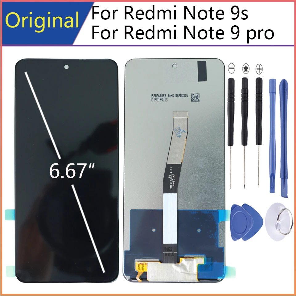 

AAA+ original LCD For Xiaomi Redmi Note 9S LCD Display Screen For Xiaomi Redmi Note 9 PRO LCD mobile phone 10-Touch Screen