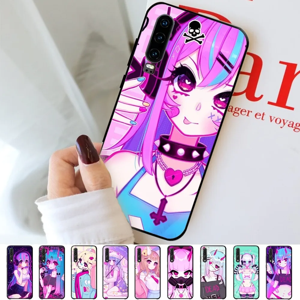 Чехол для телефона Geoxor Moneko Girl Для Huawei P 8 9 10 20 30 40 50 Pro Lite Psmart Honor 10 Lite 70 Mate 20lite