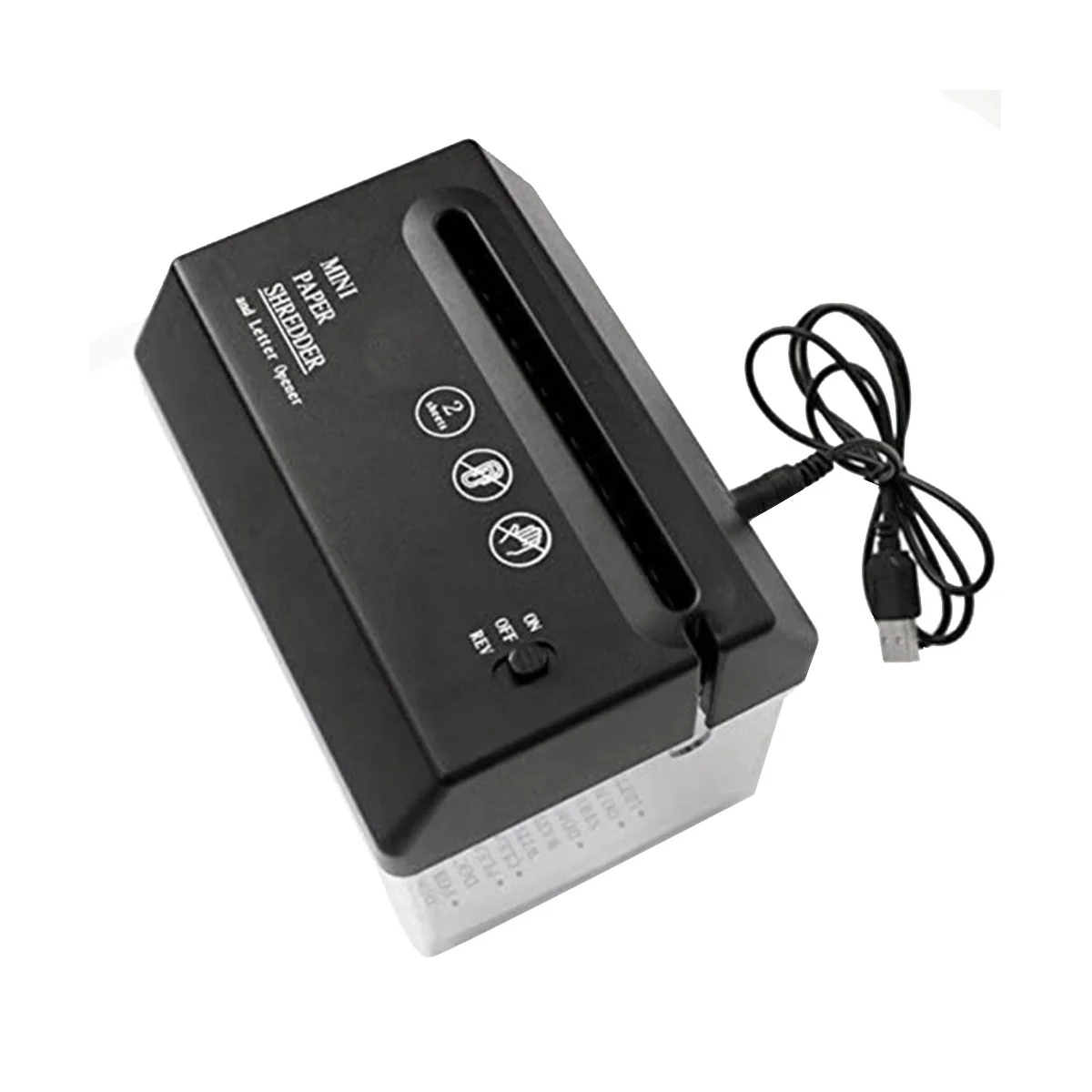 

Портативный Электрический измельчитель бумаги, USB-Измельчитель на батарейках, инструмент для резки бумаги для дома и офиса