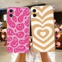 heart cute love phone cases for iphone se 2020 6 6s 7 8 11 12 13 mini plus x xs xr pro max cases transparent shell