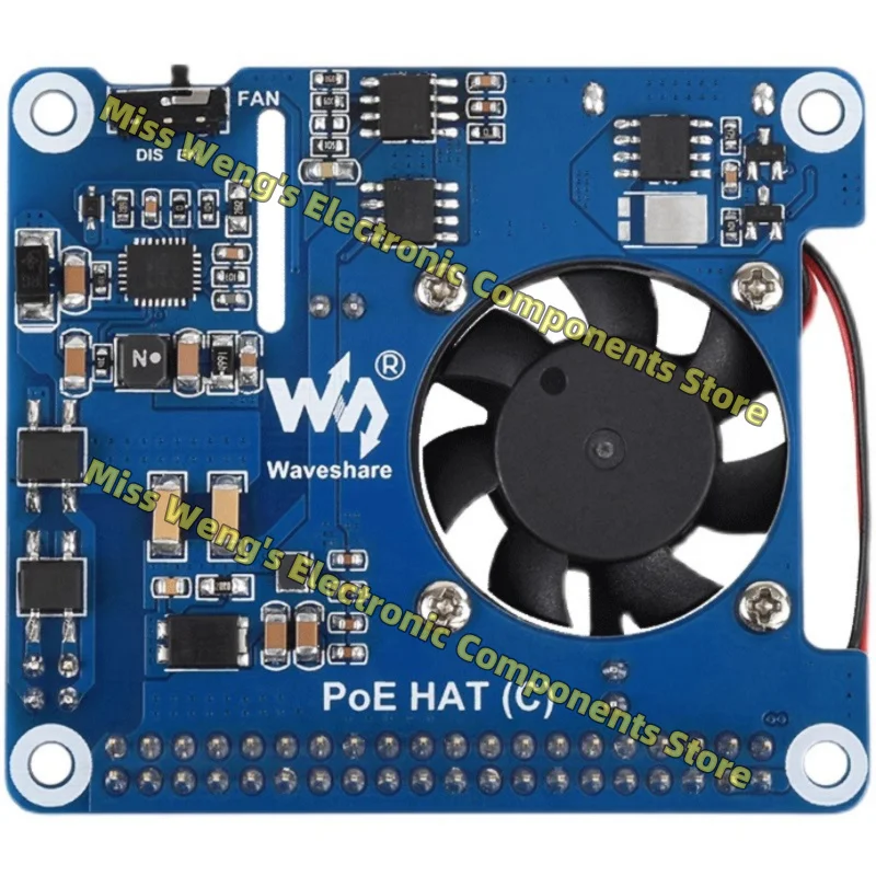 Raspberry Pi 3/4B POE Ethernet Плата расширения модуль поддерживает 802.3af/at сеть PoE HAT (C)