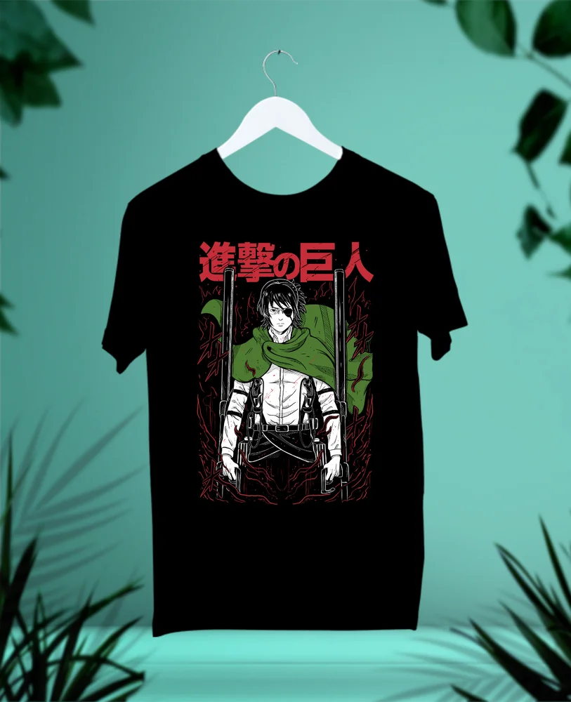 Hange Zoe рубашка атака на Титанов AOT аниме манга Леви Эрен сезон 4 мультяшная