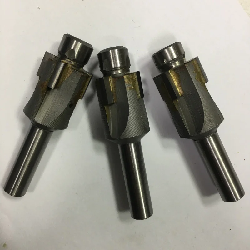 

milling cutter fixed guide post countersunk hole straight shank end movable step flat bottom spot facer pump nozzle pullout