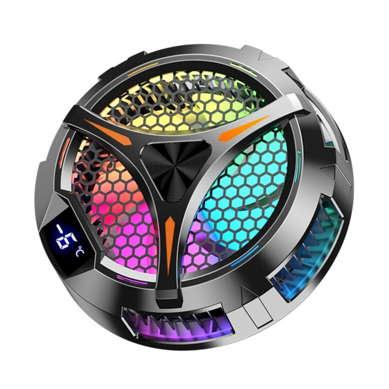 

X42 Tablet Radiator RGB Colorful Lighting 10Cm Magnetic Semiconductor Cooler Cooling Fan For Tablet