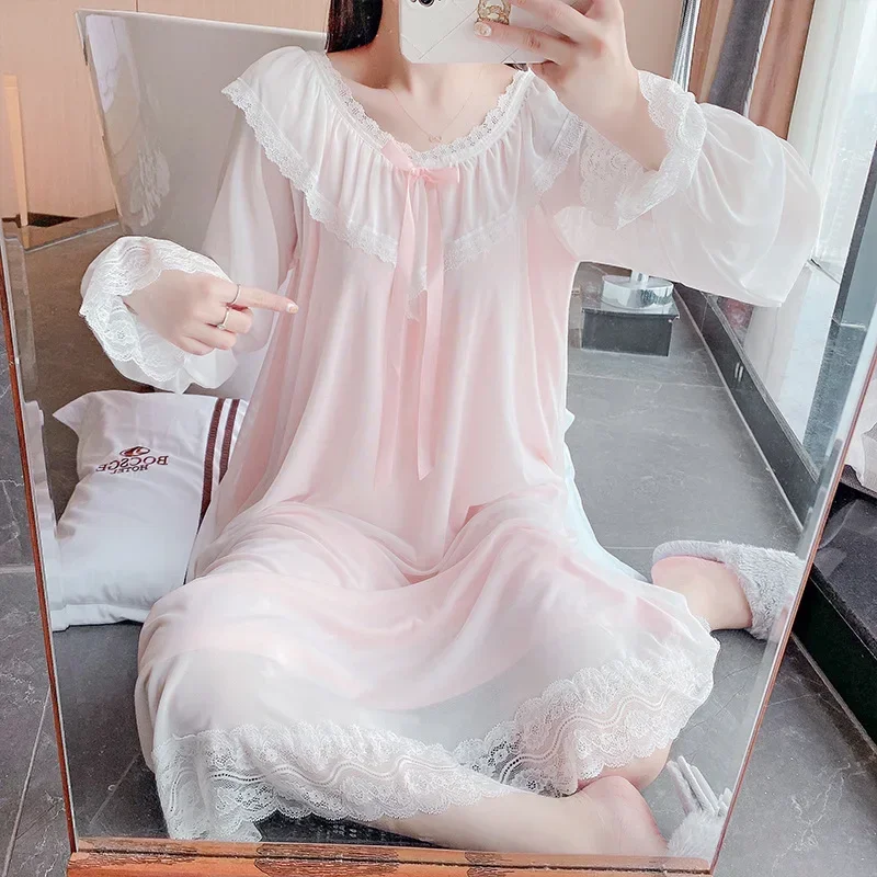 Викторианская ночная рубашка одежда для сна принцессы сказочное ночное платье