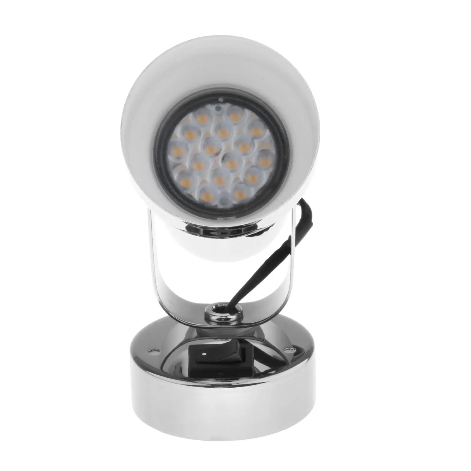 

1pcs RV Reading Lights 12V Warm White Stainless Steel for Vehicle Car Caravan Boat