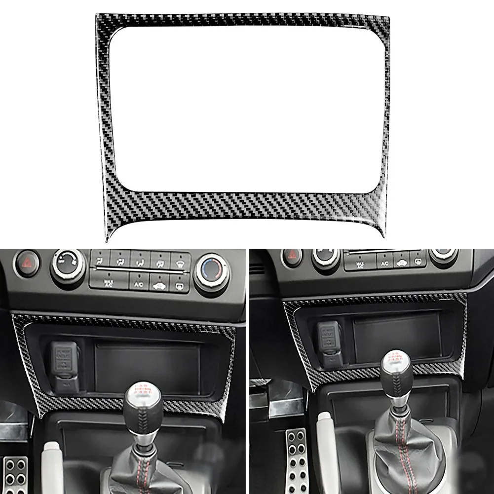 

New Durable Parts Replacement Accessories Console Cover Trim Console Cover Decor 1 Pieces Carbon Fiber Interior