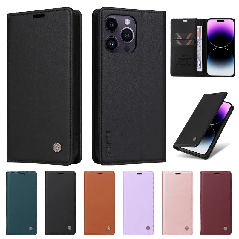 Кожаный флип-чехол для OPPO Reno 11 10 8 T Reno11 Pro Reno10 чехол Reno8 4G Reno8T магнитный Бумажник с