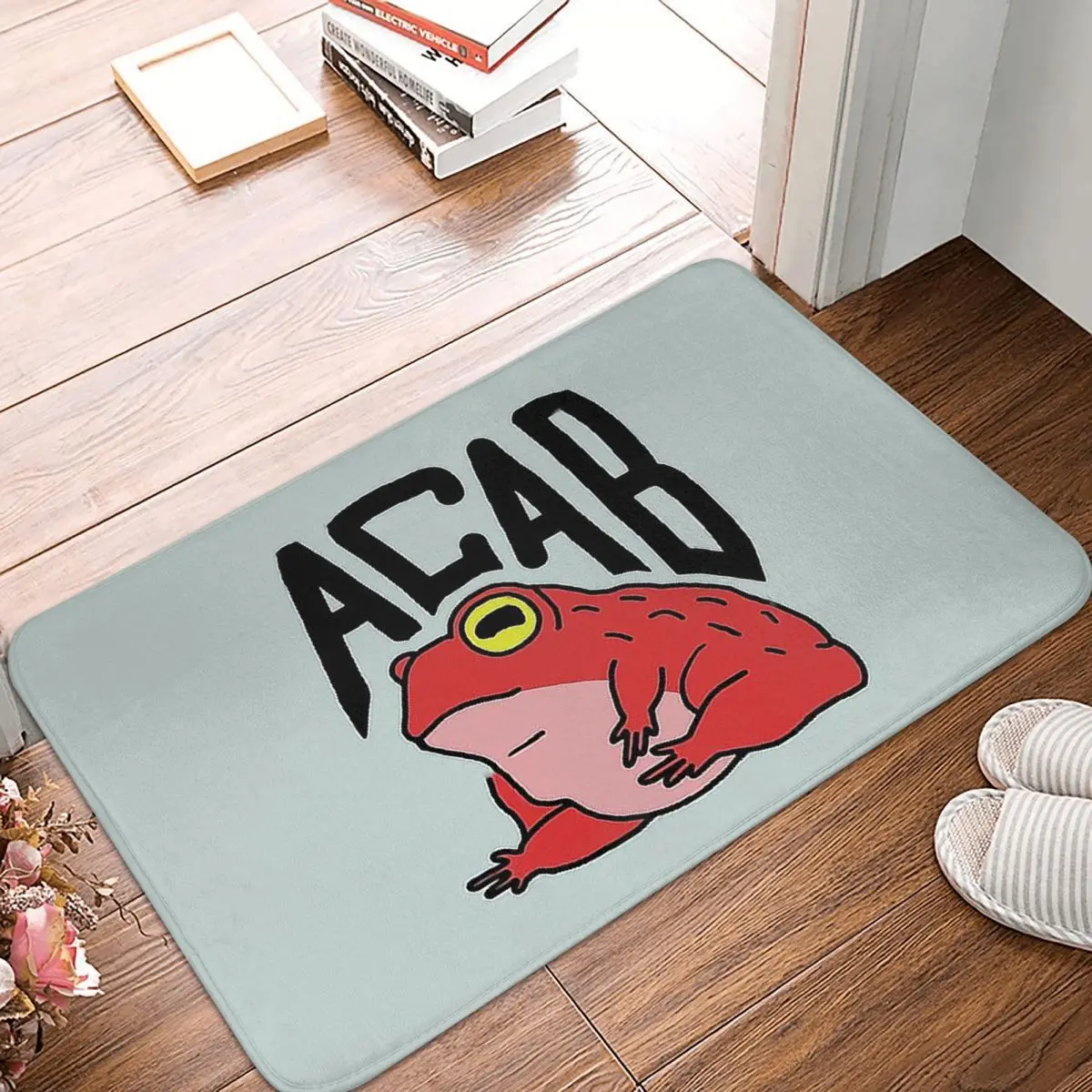 

Frog Froggie Funny Interesting Anti-Slip Doormat Kitchen Mat ACAB Balcony Carpet Welcome Rug Home Decorative
