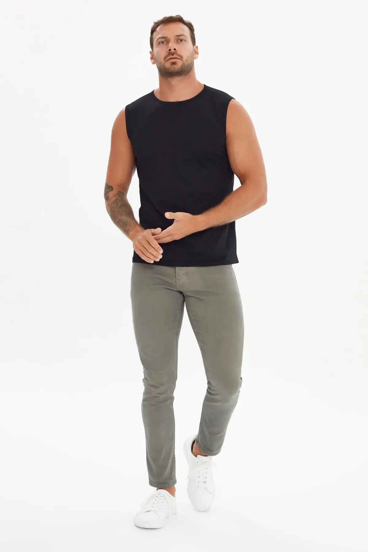 

Trendyol Men 'S Regular Fit Singlet TMNSS21AL0191