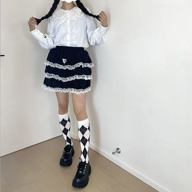 Женская эластичная юбка с высокой талией