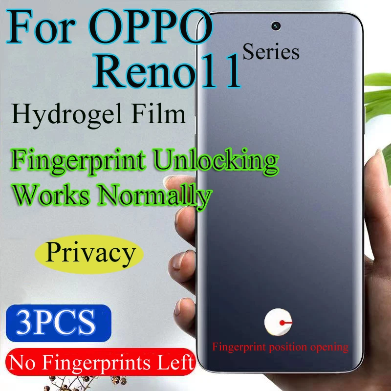 Мягкая защитная пленка Reno11Pro для OPPO Reno11 Pro Гидрогелевая Reno 11 разблокировка по