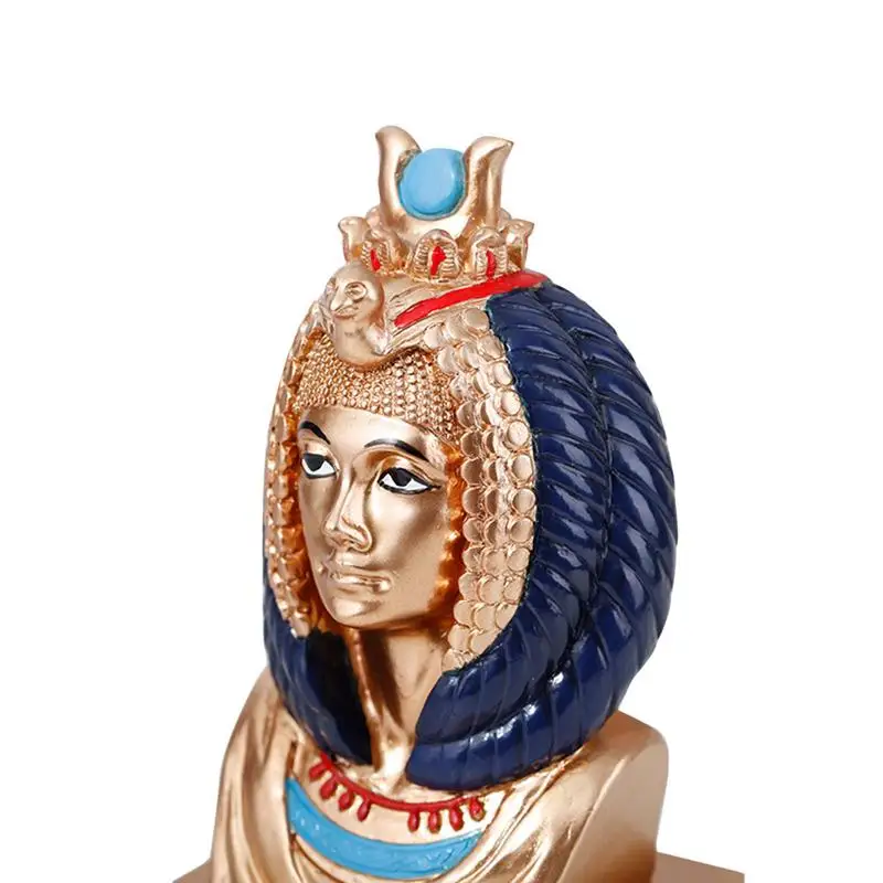 

Nefertiti Statue Resin Egyptian Pharaoh Queen Sculpture Nefertiti Bust Figurine Resin Craft Figurine Home Decorative Sculpture