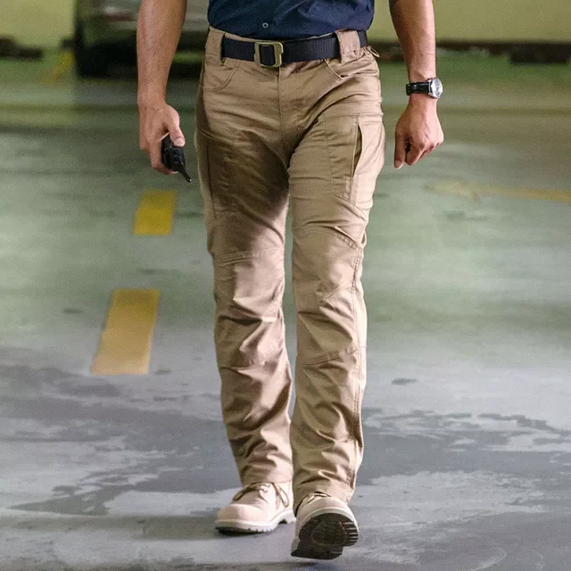 Wear-resistant Trousers Male Outdoor Multi-pocket  Joggers Mens Cargo Pants Waterproof Tactical Pants Men City Military