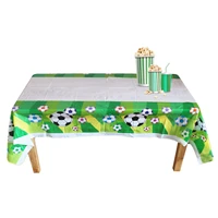 soccer game football tablecloth green white table clothes for rectangle tables sports ball tablecloth for game day school