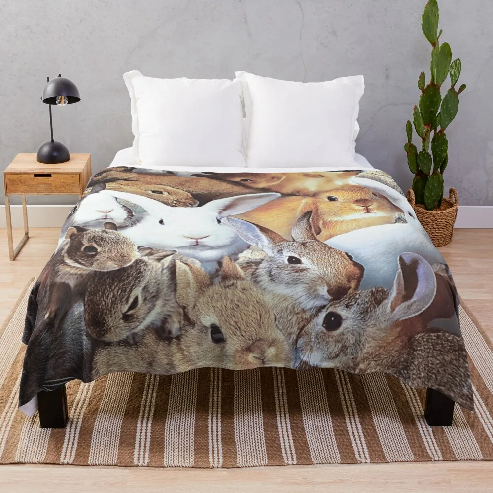 

Одеяло в виде кроликов, Красивое Одеяло, пушистое меховое одеяло, одеяло для ребенка