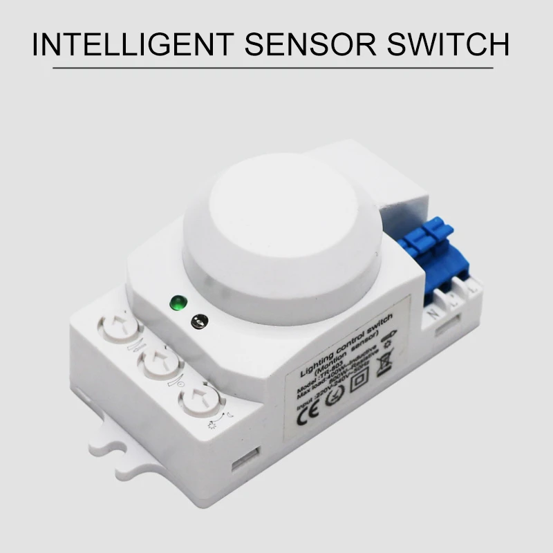 

Microwave Sensor Switch 5.8GHz Radar Sensor Switch 360 Degree Radar Motion Sensor Light Switch Body Motion Detector Measure Tool