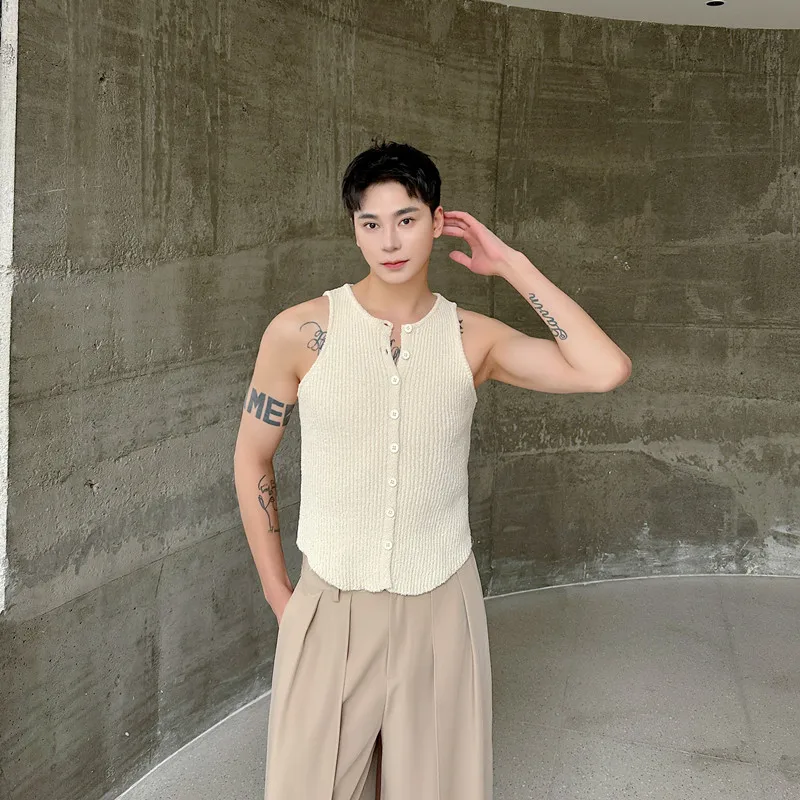 Новый летний вязаный эластичный жилет без рукавов Personali универсальный