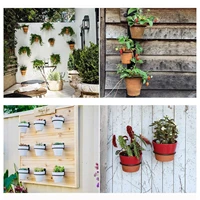 hangings plant stand 3 pcs flower pot stand wall mounted 4 planter holder rings wall bracket for indoor outdoor home decor