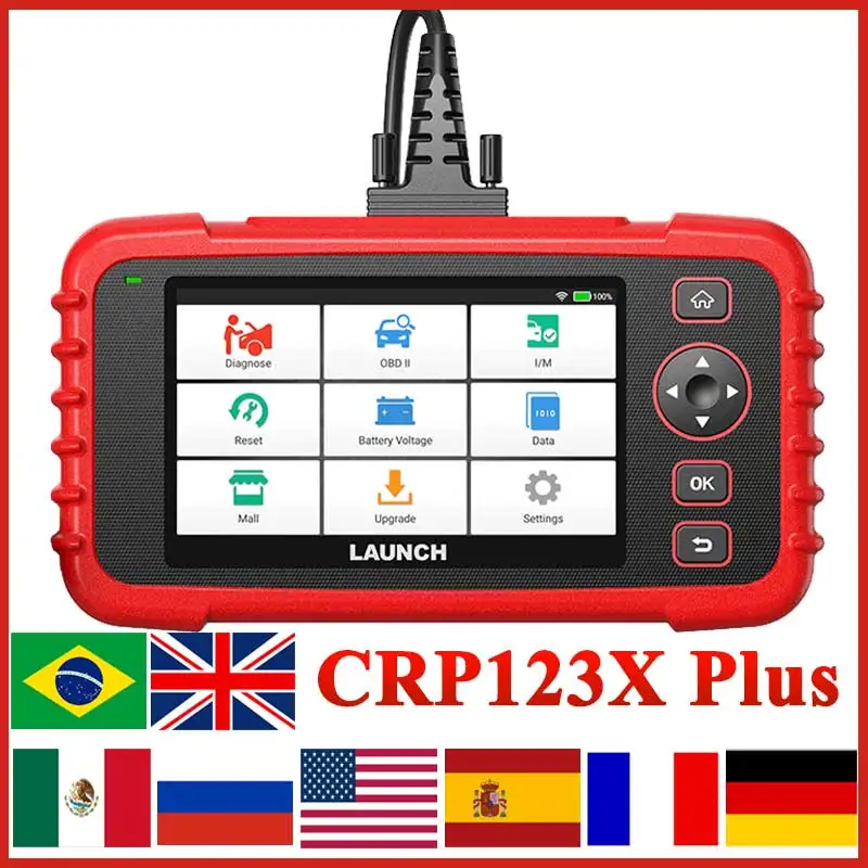 В продаже-LAUNCH CRP123X Plus автомобильный считыватель кодов OBDII сканер диагностические