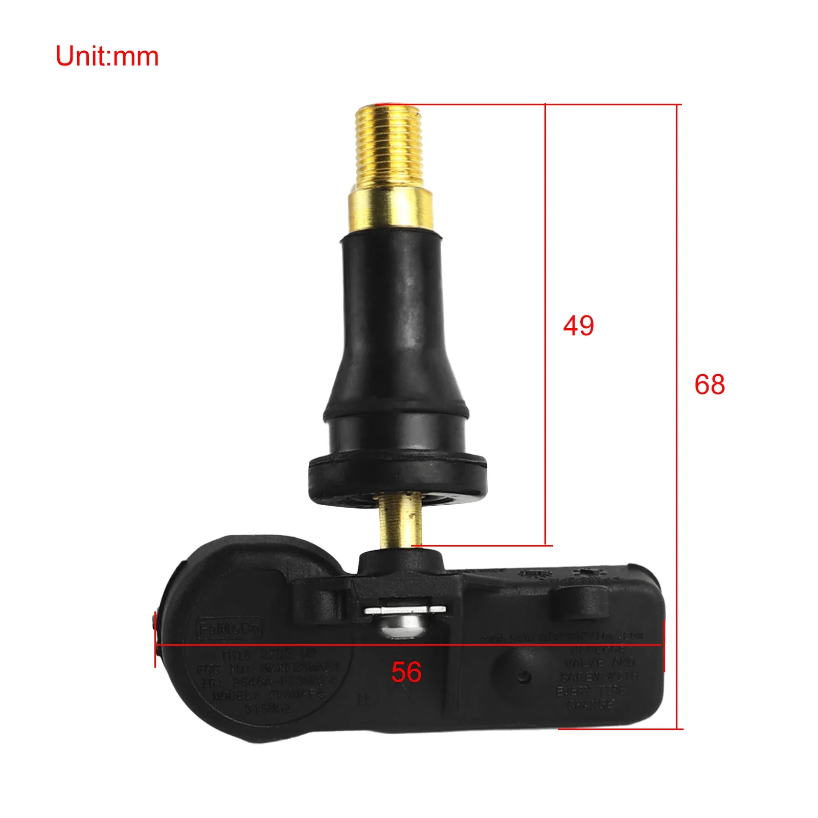 Датчик контроля давления в шинах TPMS DE8T-1A180-AA для Ford Flex Focus Fusion Mustang Transit Lincoln MKC MKS 315
