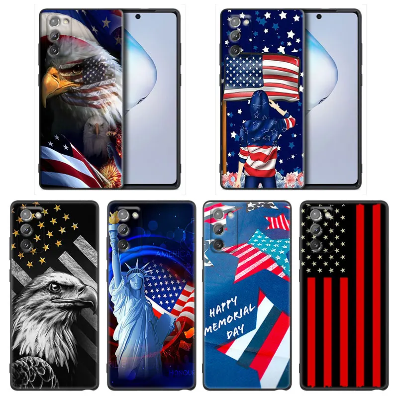 

The Stars And Stripes Fundas Case for Samsung A7 A52 A53 A71 A72 A73 A91 M22 M30s M31s M33 M62 M52 F23 F41 F42 5G 4G Case Capa