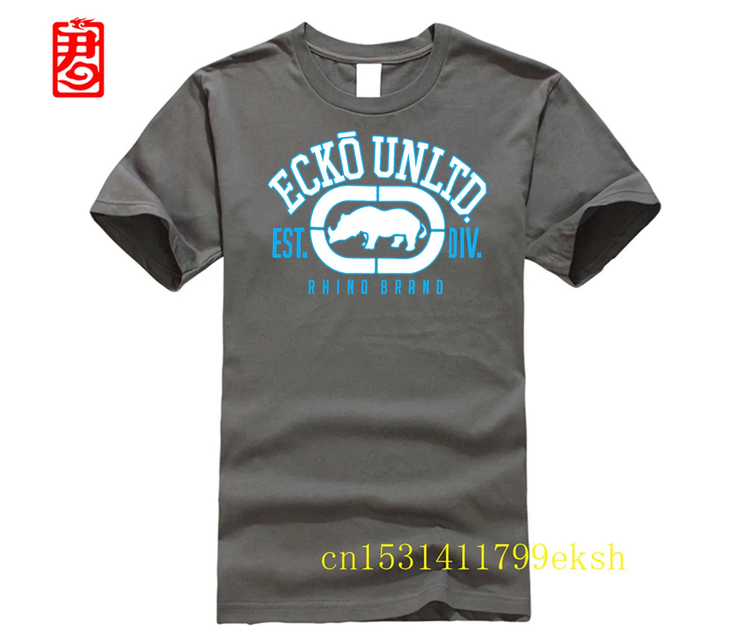 Фото Мужская футболка Ecko Unltd, потрясающая футболка с короткими рукавами, мужские базовые топы и футболки из 100% хлопка с принтом, мужская футболка с принтом на заказ №5