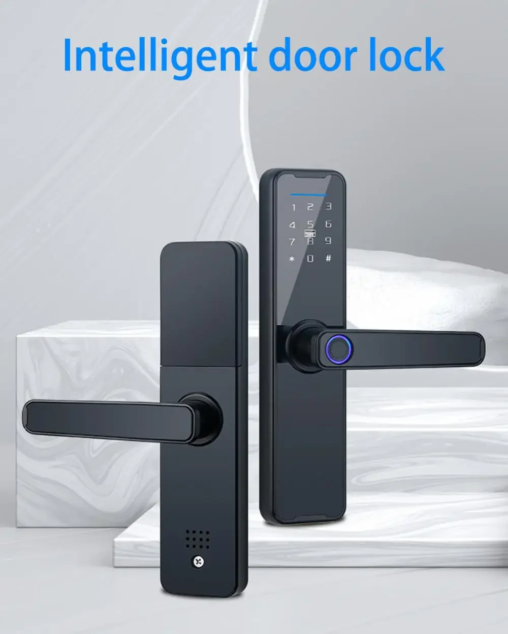 Смарт-замок дверной Tuya с Wi-Fi и RFID-защитой