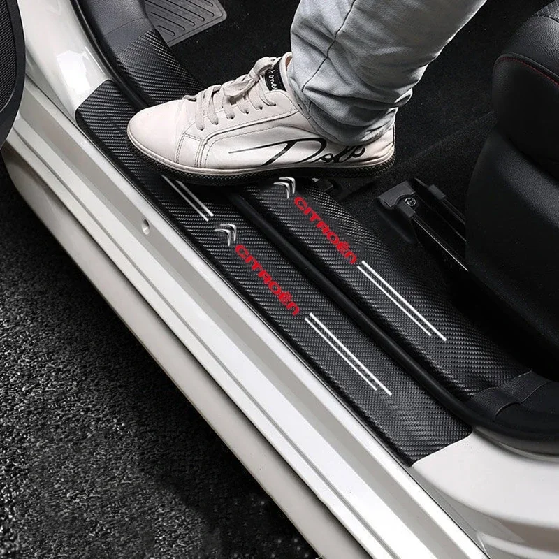 Фото 60X7 см защитная наклейка на порог автомобиля из углеродного волокна для Citroen C4 C3 C5 C1 C2 C8 Berlingo Picasso Saxo Jumpy C-Elysee №2