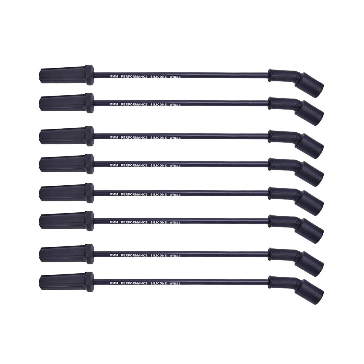 

For Spark Plug Ignition Wires Black Distributor Wire Set