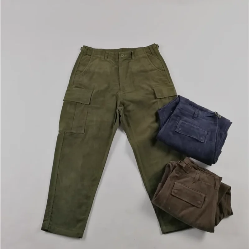 

2023ss High Street Pocket Corduroy Cargo Pants Vintage Y2k Streetwear Clothing Techwear Traf Men Trousers Sweatpants Clothes
