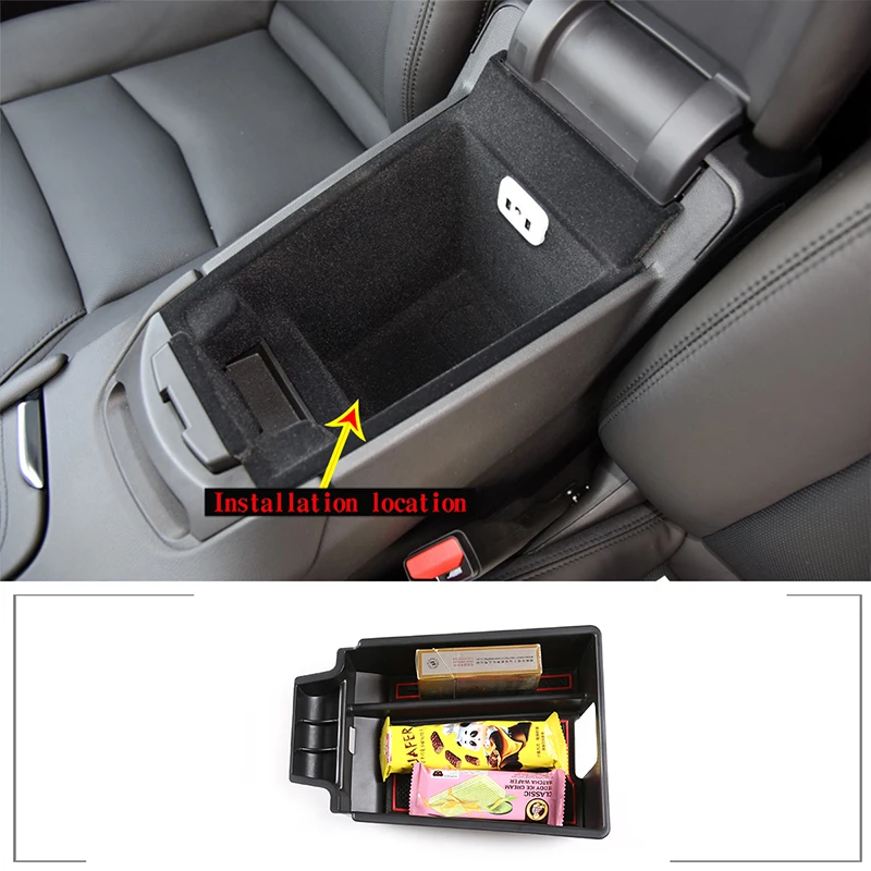 

For 2016-2020 Cadillac XT5 XT6 ABS central control armrest box storage box car interior accessories