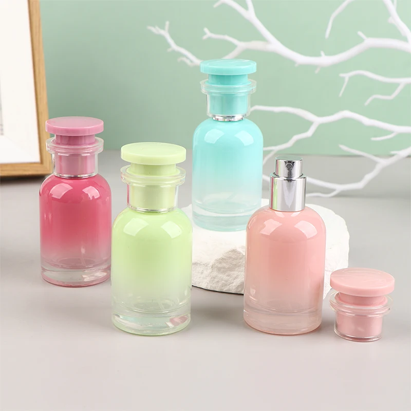

30ml Candy Colored Glass Perfume Dispenser Bottle Small Exquisite Empty Bottle Portable Refillable Spray Perfume Dispenser New