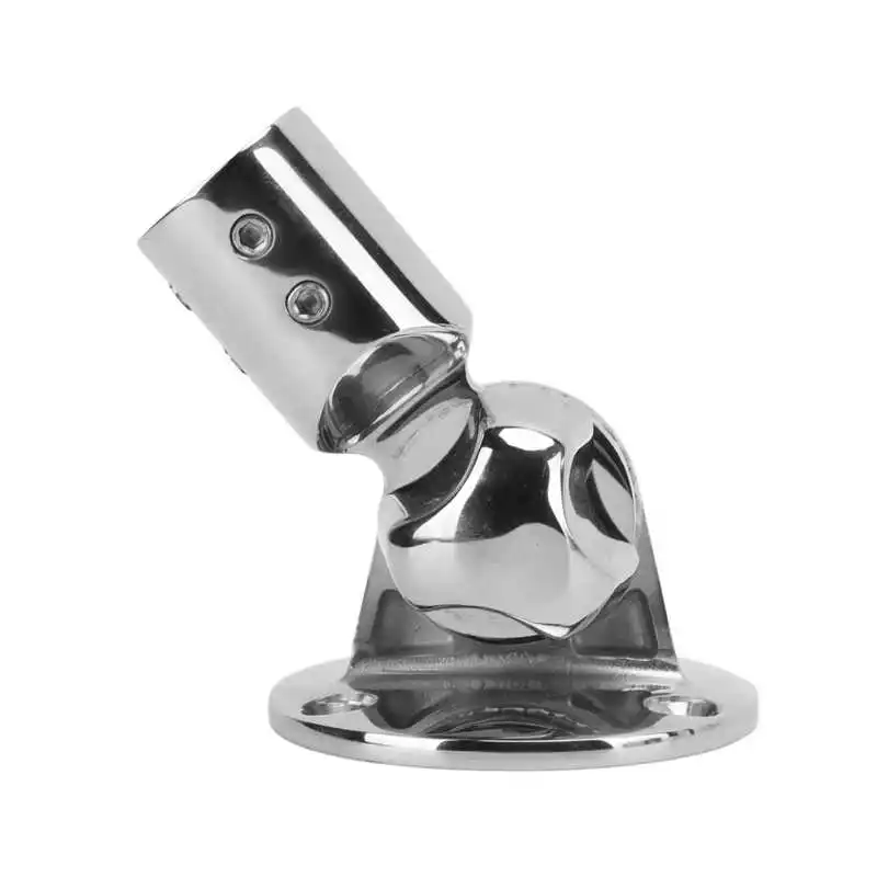 

Boat Antenna Mount 180 Degree Adjustable 316 Stainless Steel Marine Antenna Mount for 7/8in Marine Antennas for Outdoor