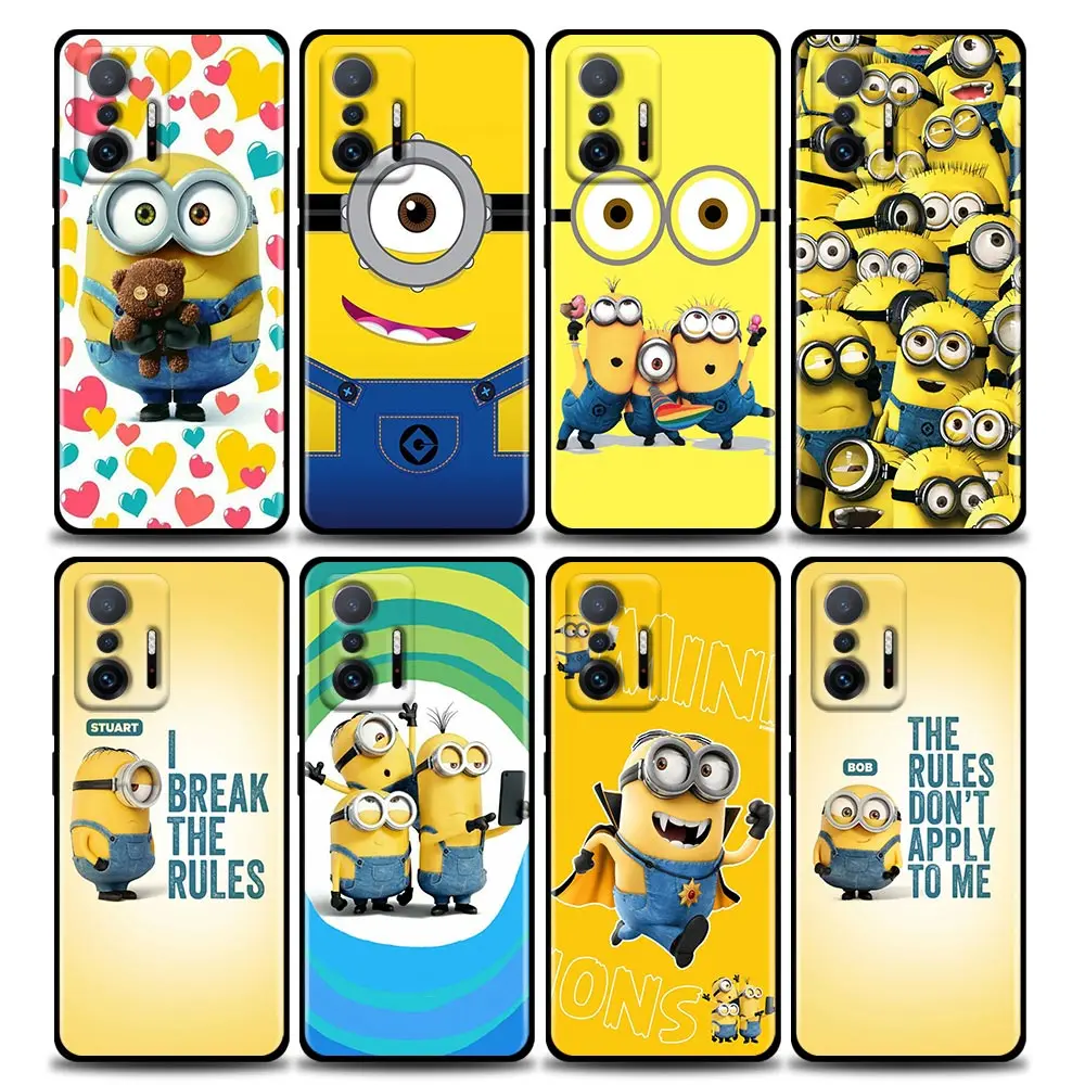 

Happy Minions Me Funda Coque Phone Case for Xiaomi 12 12X 11 11X 11T X3 X4 NFC M3 F3 GT M4 Pro Lite NE 5G TPU Case Capa Para
