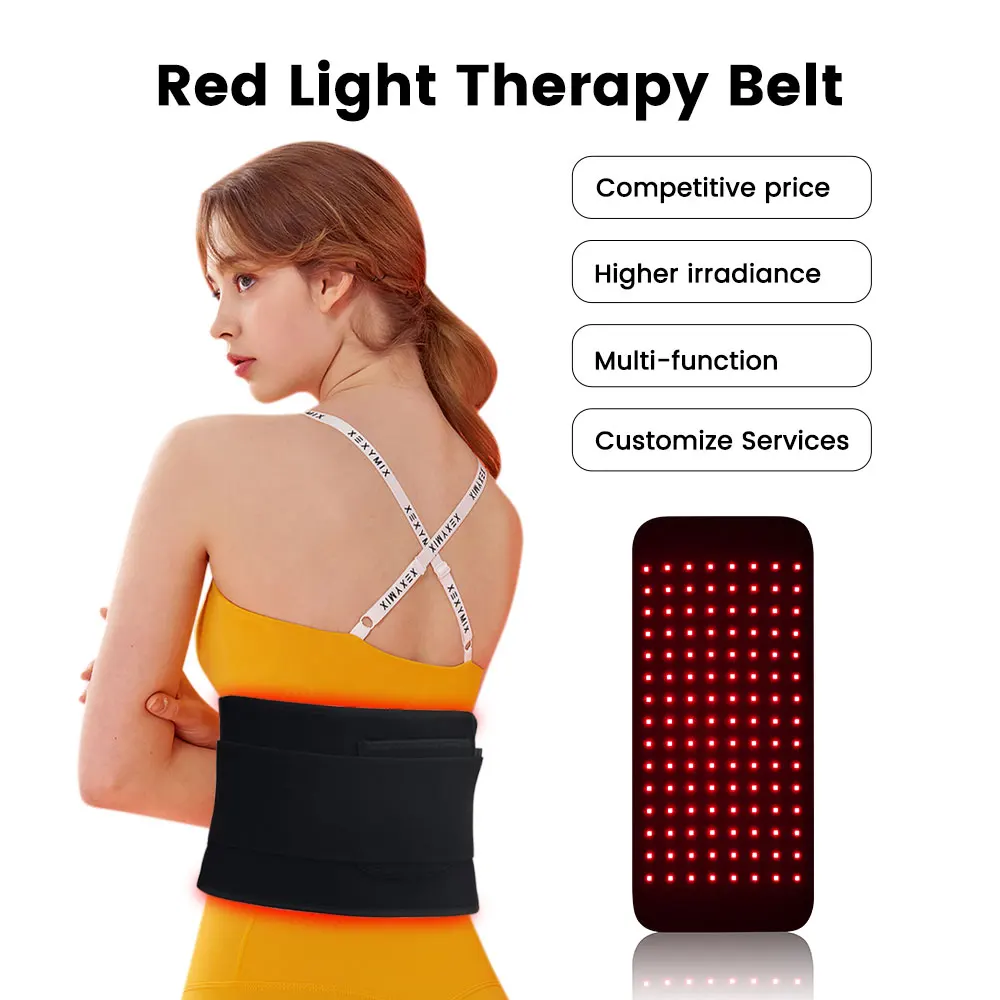 Фото IDEATHERAPY TLB120-B Пояс для светотерапии с тремя светодиодными чипами, красный свет 660 нм и 850 нм, для домашнего использования №3