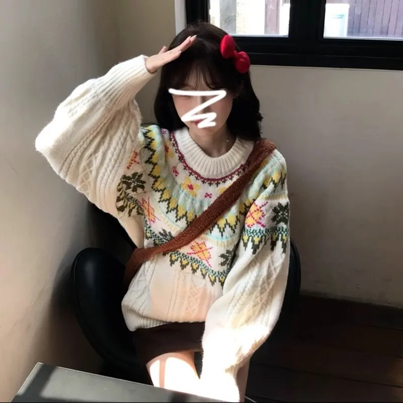 Пуловер Fairisland женская осенне-зимняя одежда новинка 2024 популярный вязаный топ High