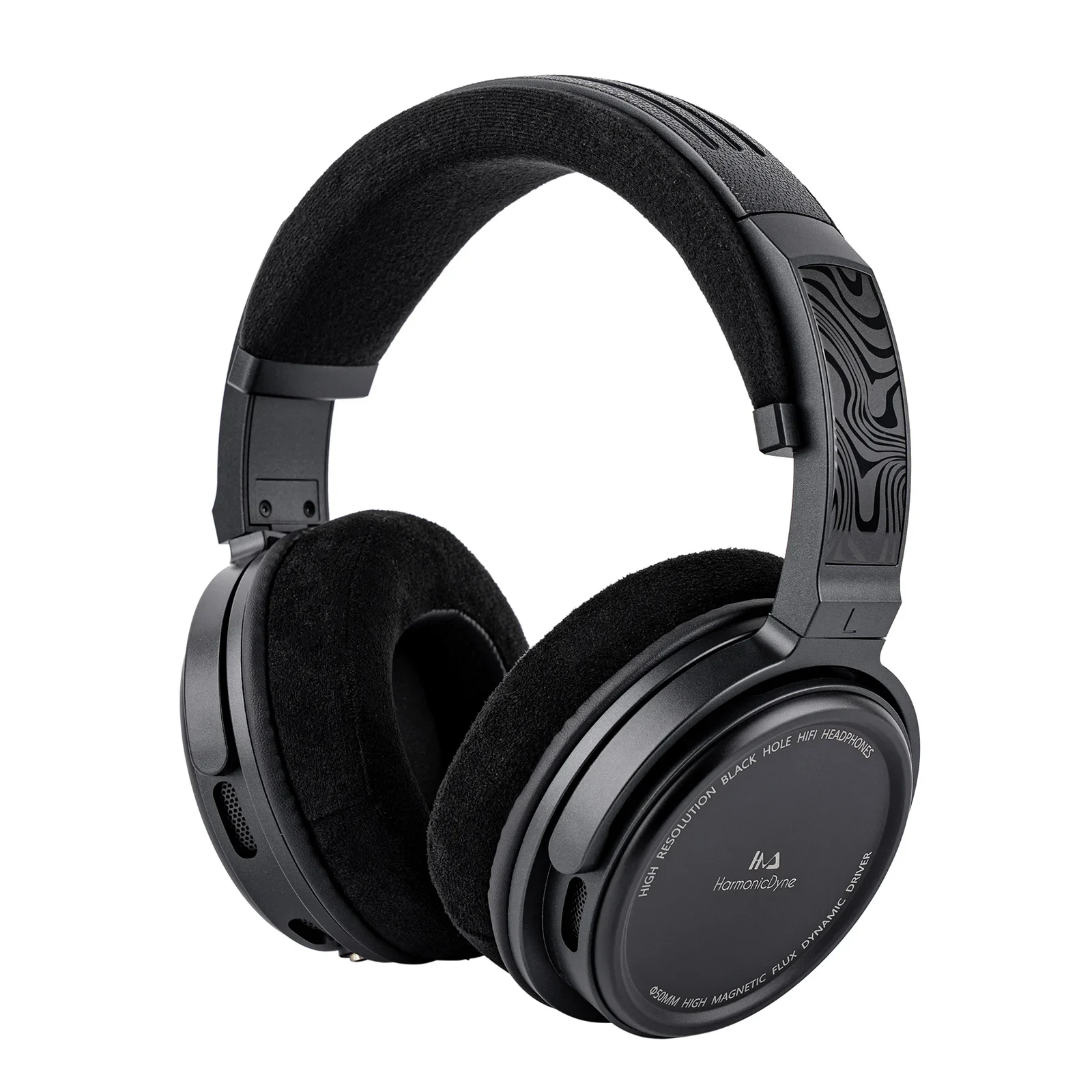 Эргономичные наушники HarmonicDyne с черным отверстием и динамическим драйвером 50 мм