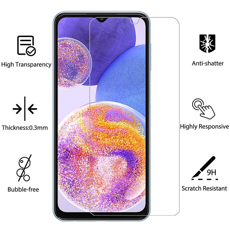 Защитное закаленное стекло для samsung galaxy a23 4g 5g Защита экрана samsunga23 a 23 23a пленка